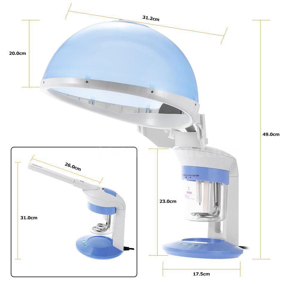 Portable 2-in-1 Hair and Facial Steamer with Ozone Function for Home Use