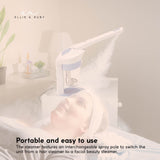 Portable 2-in-1 Hair and Facial Steamer with Ozone Function for Home Use - Close-Up Angle
