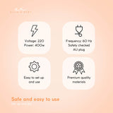 Portable 2-in-1 Hair and Facial Steamer with Ozone Function for Home Use - Low Angle