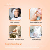 Ellie & Ruby 2-in-1 Facial Hair Steamer Ozone Steam Machine Portable Tabletop - Rear View