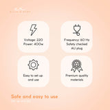 Ellie & Ruby 2-in-1 Facial Hair Steamer Ozone Steam Machine Portable Tabletop