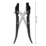 Ear Tag Applicator Plier + Case - Alloy Livestock Animal Cattle Punch Tagger - Top-Down View