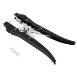 Ear Tag Applicator Plier + Case - Alloy Livestock Animal Cattle Punch Tagger - Side View