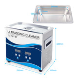 3.2L High-Frequency Digital Ultrasonic Cleaner for Jewelry and Delicate Items - Rear View