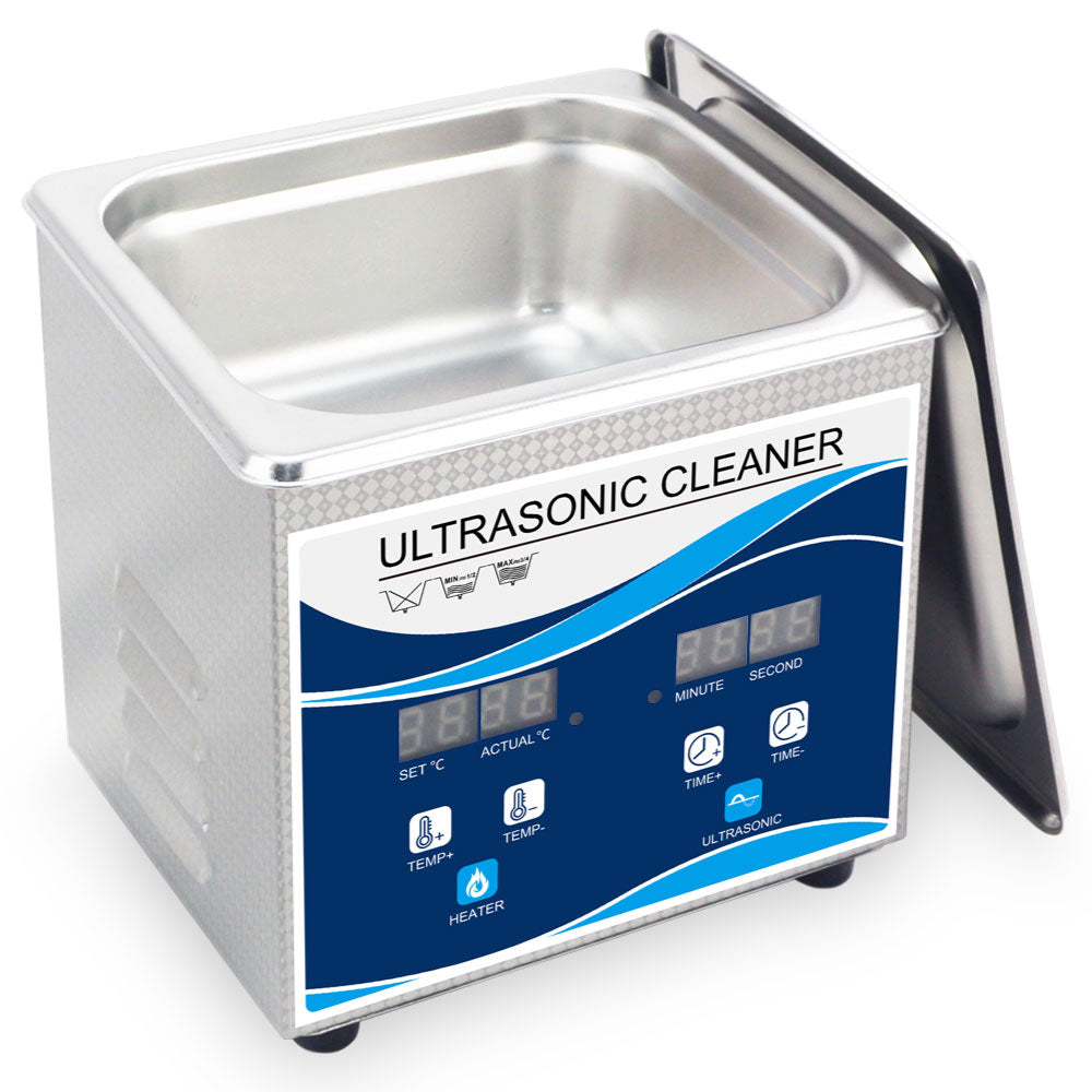 1.3L Advanced Digital Ultrasonic Jewelry Cleaner with Heating & Degas Function