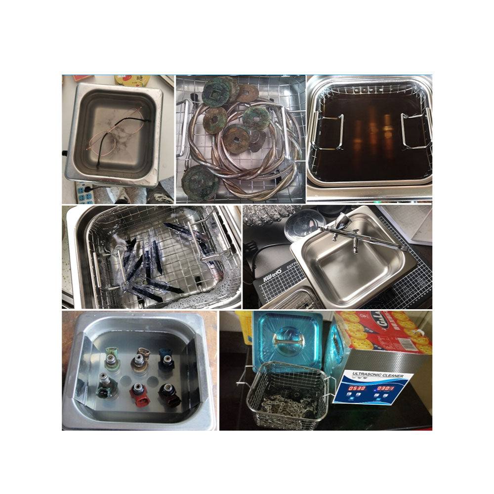 1.3L Advanced Digital Ultrasonic Jewelry Cleaner with Heating & Degas Function