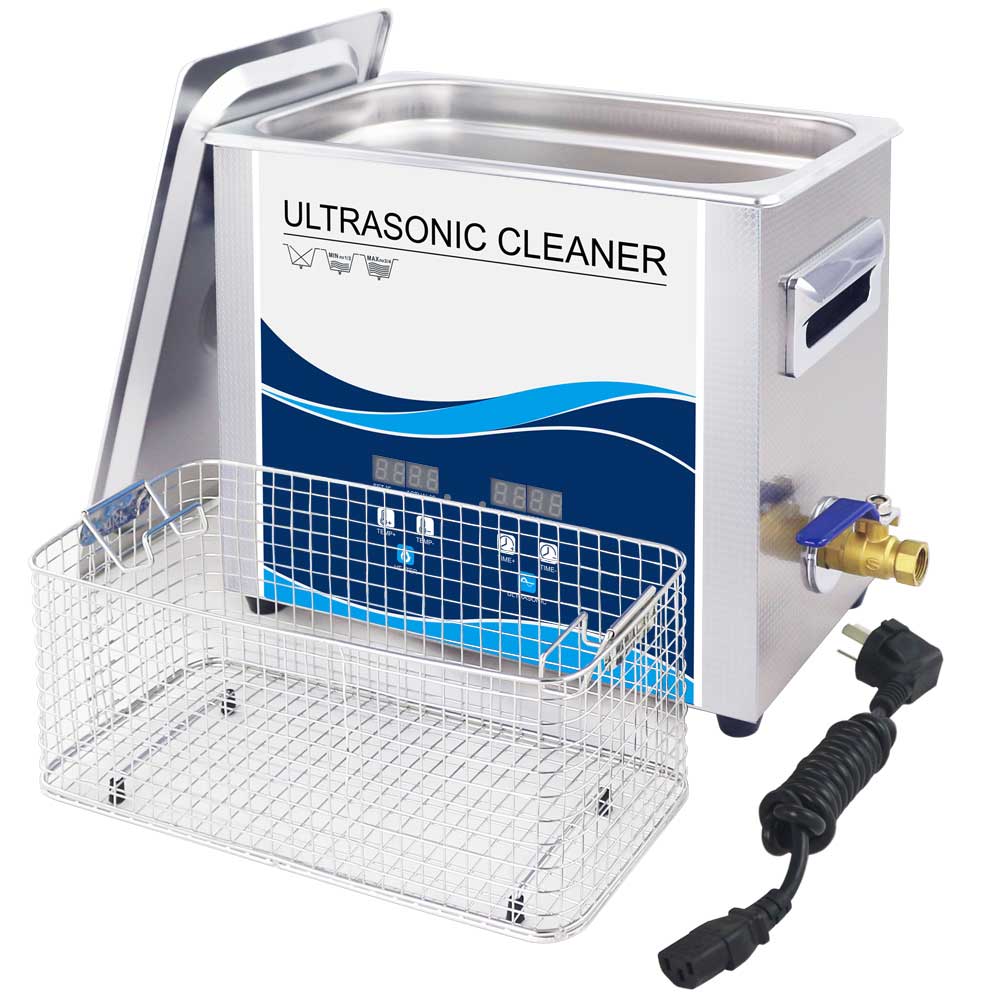 6.5L Digital Ultrasonic Jewelry Cleaner with Heating and Degas Functions