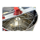 4 Frame Honey Extractor Stainless Four Manual Spinner Crank Honey Bee Beekeeping - Top-Down View