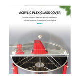 3 Frame Honey Extractor Stainless Manual Spinner Crank Honey Bee Hive Beekeeping - 45-Degree Angle