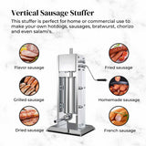 3L Professional Stainless Steel Manual Vertical Sausage Stuffer Machine