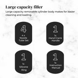 3L Professional Stainless Steel Manual Vertical Sausage Stuffer Machine