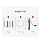 5L Stainless Steel Manual Vertical Sausage Stuffer - Durable Meat Filling Machine - Extra Image