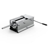 7L Stainless Steel Manual Sausage Stuffer - Horizontal Meat Filler Machine - Side View