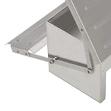 11L Automatic Chook Chicken Feeder Poultry Auto Treadle Aluminium Metal Feeders - 45-Degree Angle