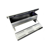 6.5L Automatic Chook Chicken Feeder Poultry Auto Treadle Galvanised Metal Coop - Front View