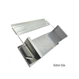 6.5L Automatic Chook Chicken Feeder Poultry Auto Treadle Galvanised Metal Coop - Rear View