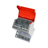 10kg Automatic Chook Chicken Feeder Poultry Auto Trough Galvanised Metal Feeders - Front View