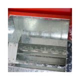 10kg Automatic Chook Chicken Feeder Poultry Auto Trough Galvanised Metal Feeders - 45-Degree Angle