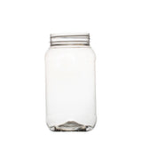 10x 1Kg Plastic Honey Jars + Lids - Round Clear Food Grade Packaging Containers - Top-Down View