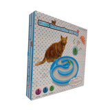 Interactive Cat Track Circle with LED  Sound Light Rolling Ball - Chase Play Toy - Side View