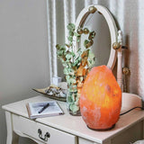 12V 12W 1-2 Kgs Himalayan Pink Salt Lamp Natural Rock Crystal Light Bulb On/Off - Close-Up Angle