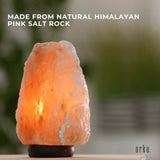 12V 12W 2-3 Kgs Himalayan Pink Salt Lamp Natural Rock Crystal Light Bulb On/Off - Side View