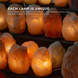 12V 12W 2-3 Kgs Himalayan Pink Salt Lamp Natural Rock Crystal Light Bulb On/Off - 45-Degree Angle