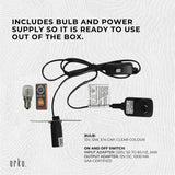 12V 12W 5Kgs Himalayan Pink Salt Lamp Natural Rock Crystal Light Bulb On/Off - Top-Down View