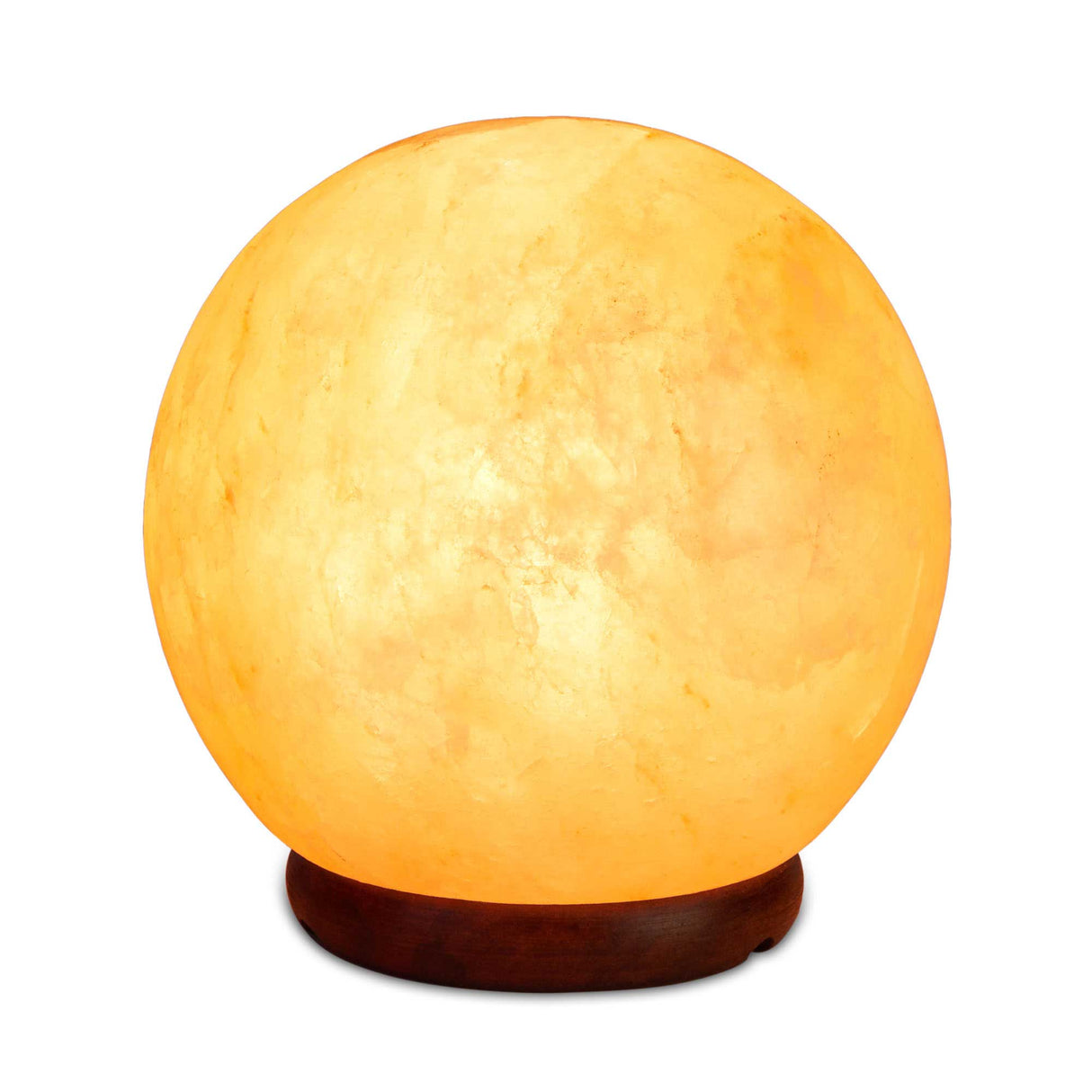12V 12W 6.5 Ball Himalayan Pink Salt Lamp Carved Rock Crystal Light Bulb On/Off