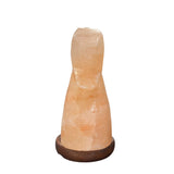 12V 12W Horse Himalayan Pink Salt Lamp Carved Knight Rock Crystal Light Bulb On/Off - 45-Degree Angle
