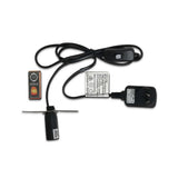 12W 12V Himalayan Pink Salt Lamp - Bud Iron Basket Rock Crystal Light Bulb On/Off Switch - Top-Down View