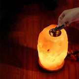 12V 12W 1-2kg Himalayan Pink Salt Diffuser Essential Oil Lamp Aromatherapy On/Off - Rear View