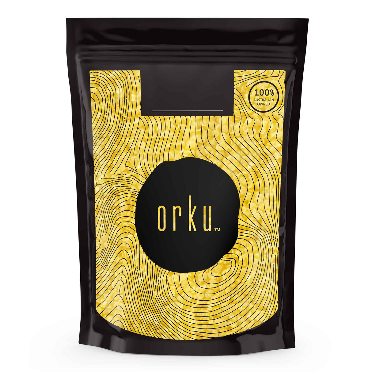 Orku 1Kg Organic Beeswax Pellets Yellow - Cosmetic Grade Pure Bees Wax Pastilles
