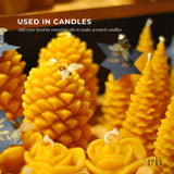 Orku 1Kg Organic Beeswax Pellets Yellow - Cosmetic Grade Pure Bees Wax Pastilles