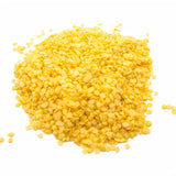 2kg Orku Organic Beeswax Pellets Yellow - Cosmetic Grade Quality Pure Bees Wax - Top-Down View