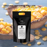 Orku 2Kg Organic Beeswax Pellets Yellow - Cosmetic Grade Pure Bees Wax Pastilles