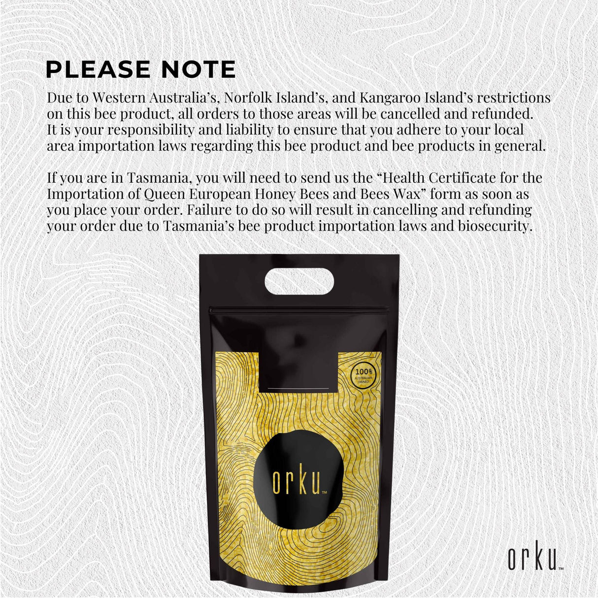 2kg Orku Organic Beeswax Pellets Yellow - Cosmetic Grade Quality Pure Bees Wax