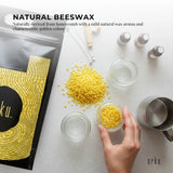 Orku 10Kg Organic Beeswax Pellets Yellow - Cosmetic Grade Bees Wax Pastilles Bulk - Rear View