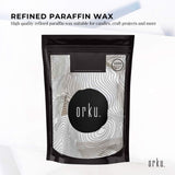 1Kg Paraffin Wax Blocks - Refined Hard Unscented Chunks 60/62 Candle Soap Making - Side View