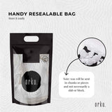 2Kg Paraffin Wax Blocks - Refined Hard Unscented Chunks 60/62 Candle Soap Making - Top-Down View