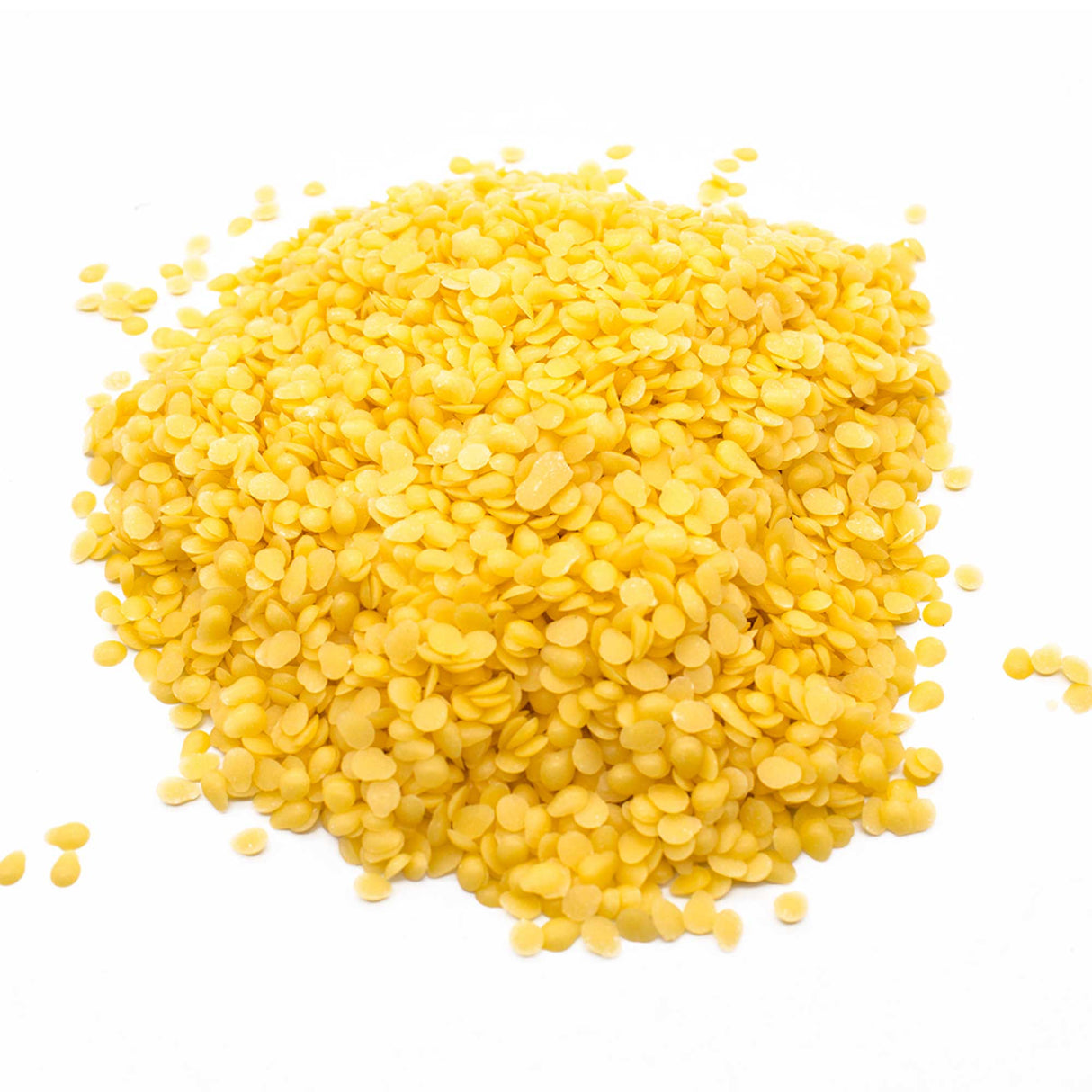 Orku 2.5Kg Organic Beeswax Pellets Yellow Tub - Cosmetic Grade Bees Wax Pastille
