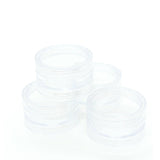 10x 3ml Lip Balm Containers Jars + Lids - Small Cosmetic Cream Sample Pot - 45-Degree Angle