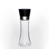 10x 180ml Glass Salt or Pepper Grinder 18cm - Adjustable Ceramic Core Tall Mill - Front View