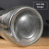 12x 150ml Glass Salt or Pepper Grinder 12cm - Adjustable Ceramic Core Short Mill - Top-Down View