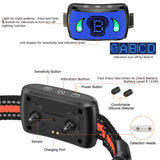 Smart Bark Control Collar - Rechargeable, Waterproof, Vibration Detection for Dogs - Rear View