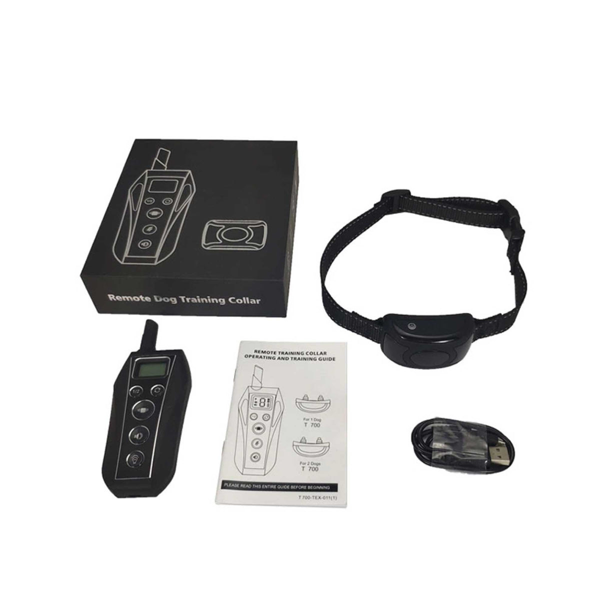 Remote Dog Training Collar - 600m Range, Vibration & IPX7 Waterproof with Rechargeable Battery