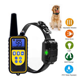 Dog Bark Collar - 1x 800m Range Receiver Vibration Sound Light Training Device - Front View