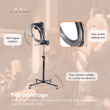 Standing Hair Dryer Accelerator Colour 360 Rotating Halo Rolling Salon Equipment - Top-Down View