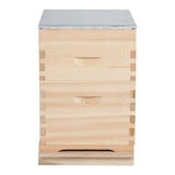 8 Frame Double Beehive Box 16 Frames Australian Bee Hive Langstroth Beekeeping - Top-Down View