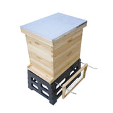 Plastic Beehive Stand 8 Frame Langstroth Bee Hive Base Ant Tool Beekeeping - Rear View